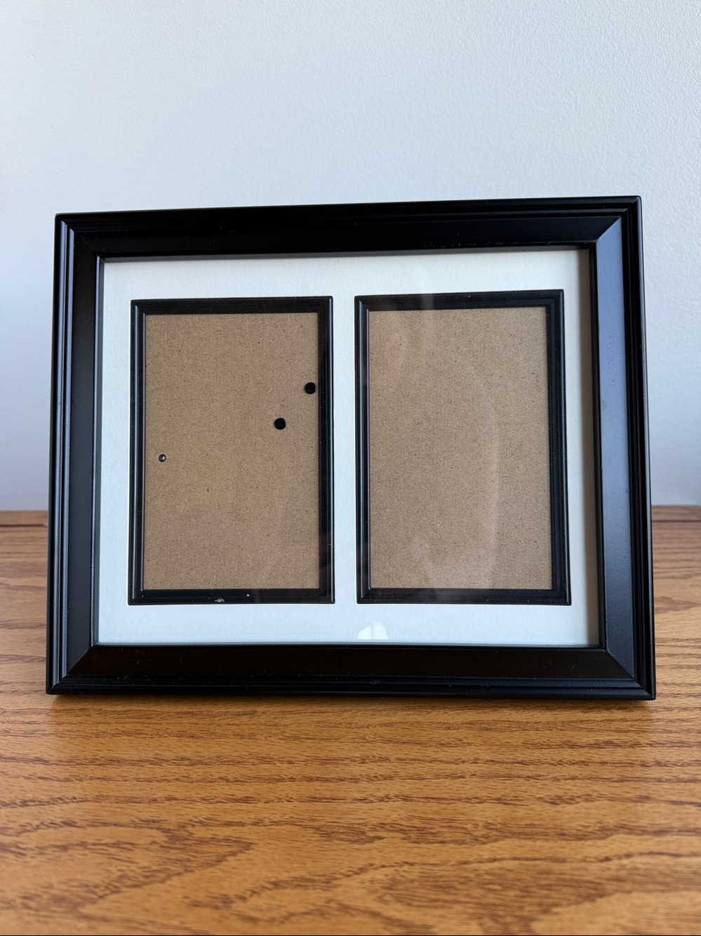 Black Collage Double Picture Frame for 4x6 photo - vertical or horizontal.